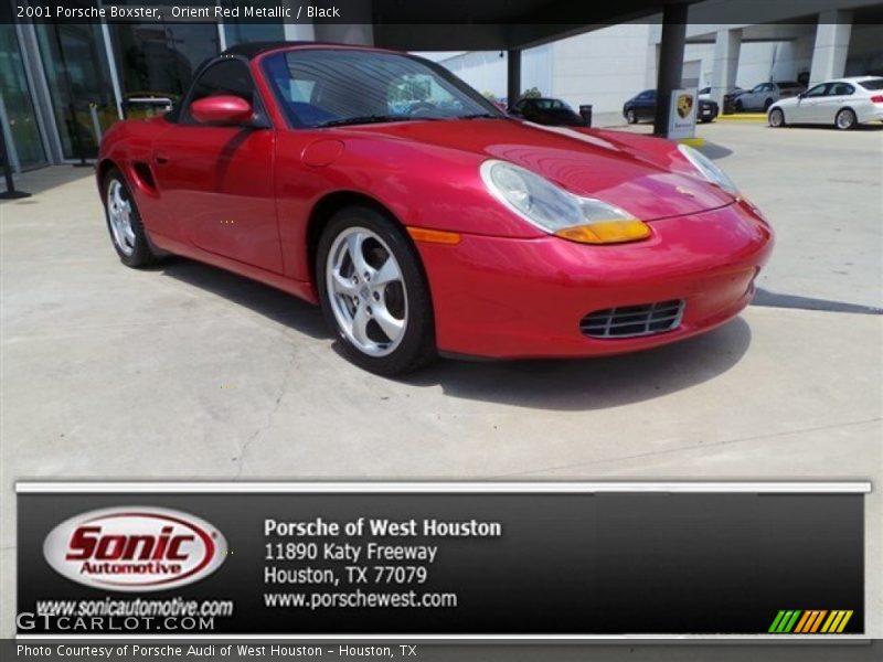 Orient Red Metallic / Black 2001 Porsche Boxster