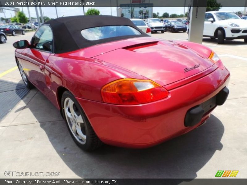 Orient Red Metallic / Black 2001 Porsche Boxster