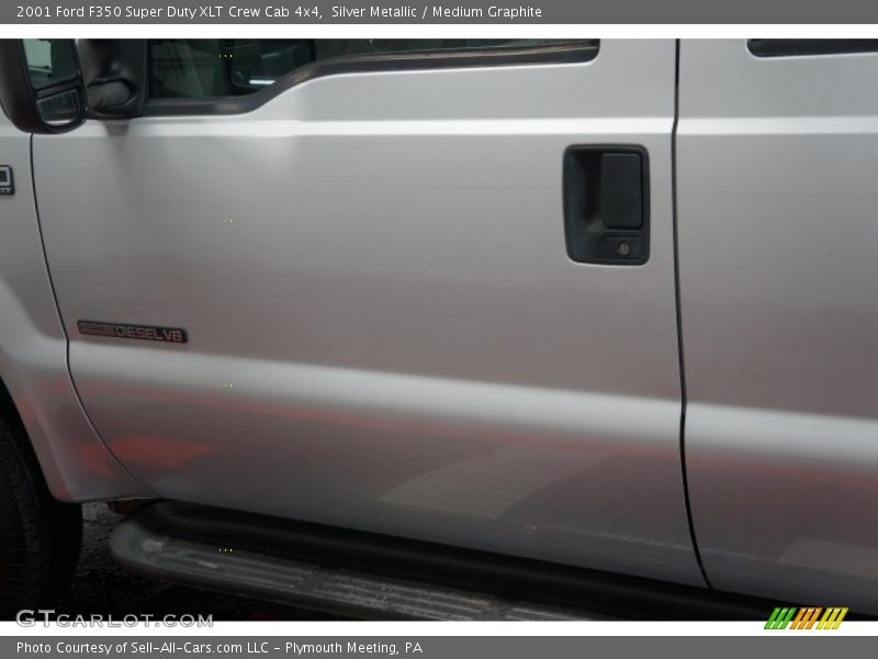 Silver Metallic / Medium Graphite 2001 Ford F350 Super Duty XLT Crew Cab 4x4