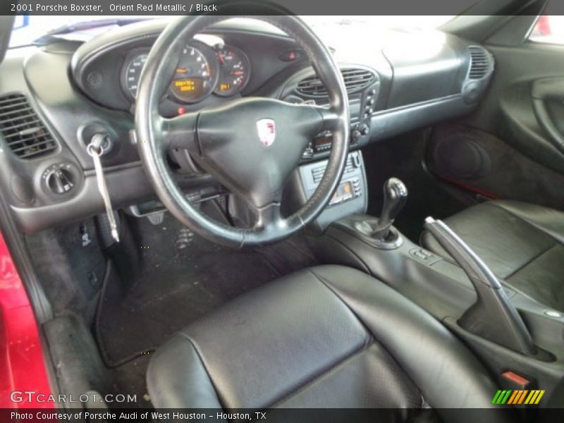 Orient Red Metallic / Black 2001 Porsche Boxster