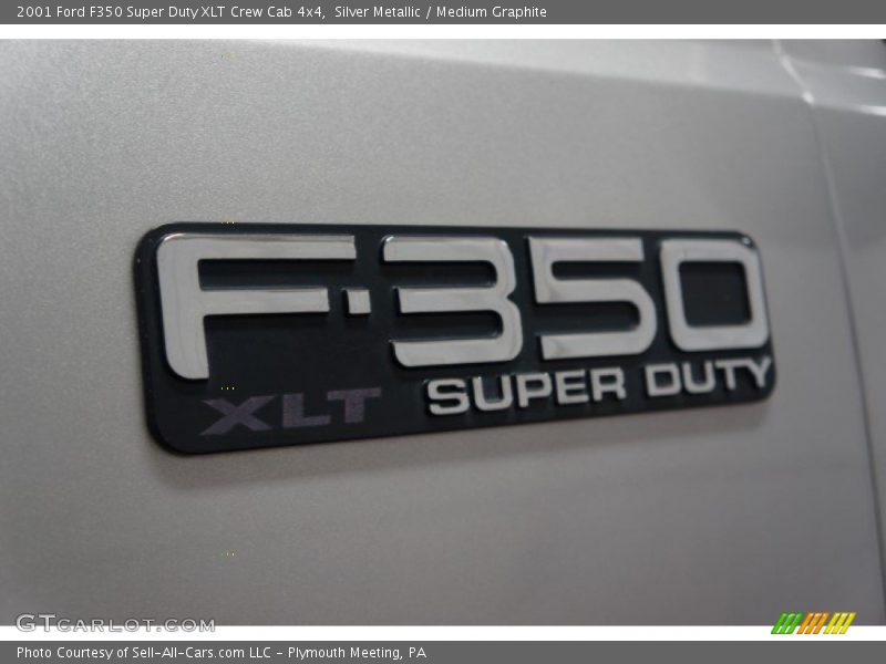 Silver Metallic / Medium Graphite 2001 Ford F350 Super Duty XLT Crew Cab 4x4