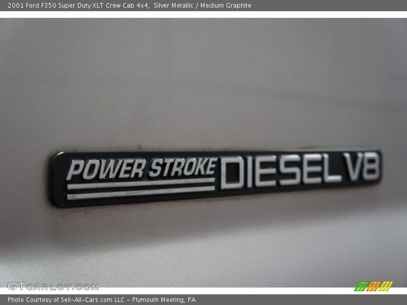 Silver Metallic / Medium Graphite 2001 Ford F350 Super Duty XLT Crew Cab 4x4