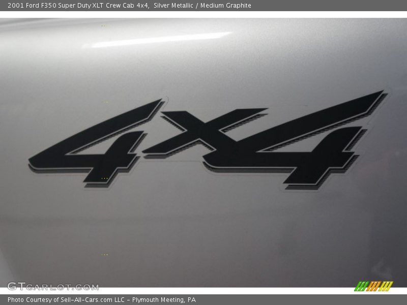 Silver Metallic / Medium Graphite 2001 Ford F350 Super Duty XLT Crew Cab 4x4