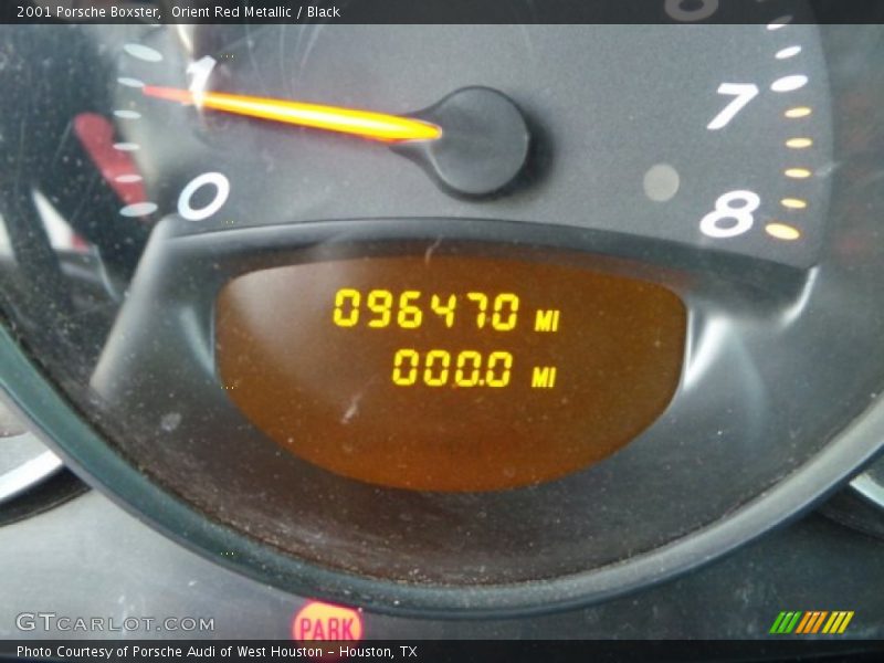 Orient Red Metallic / Black 2001 Porsche Boxster