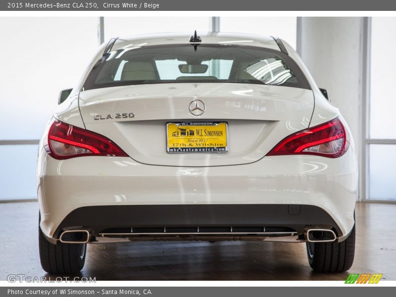 Cirrus White / Beige 2015 Mercedes-Benz CLA 250