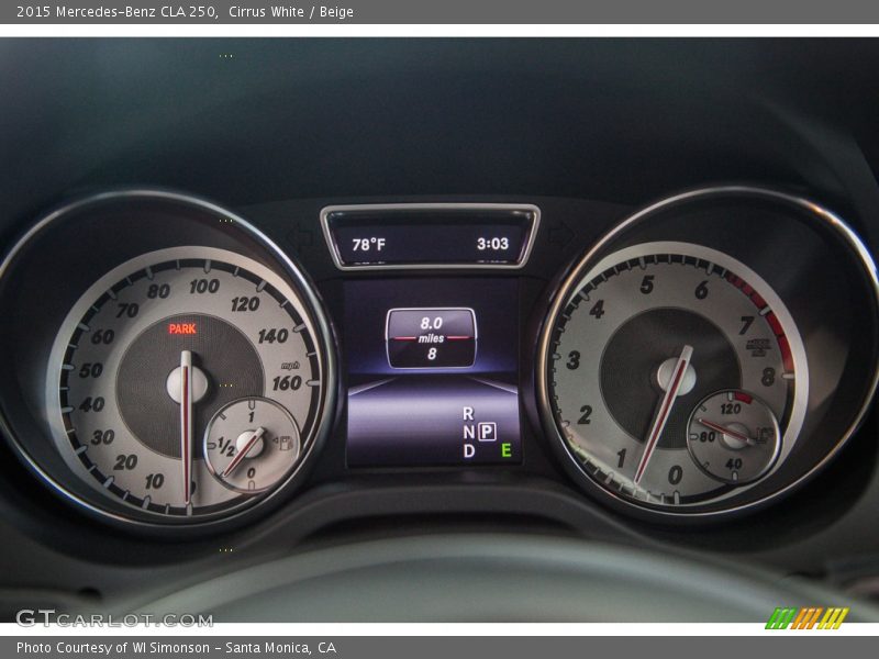 Cirrus White / Beige 2015 Mercedes-Benz CLA 250