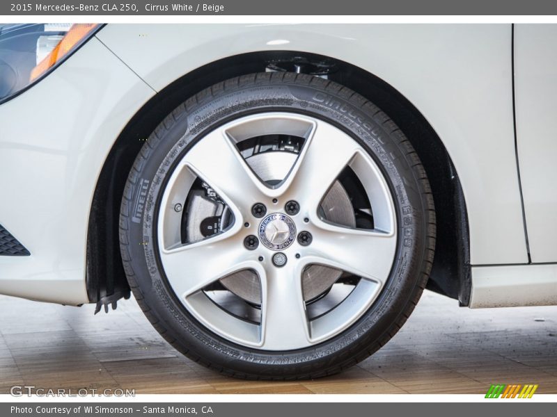 Cirrus White / Beige 2015 Mercedes-Benz CLA 250