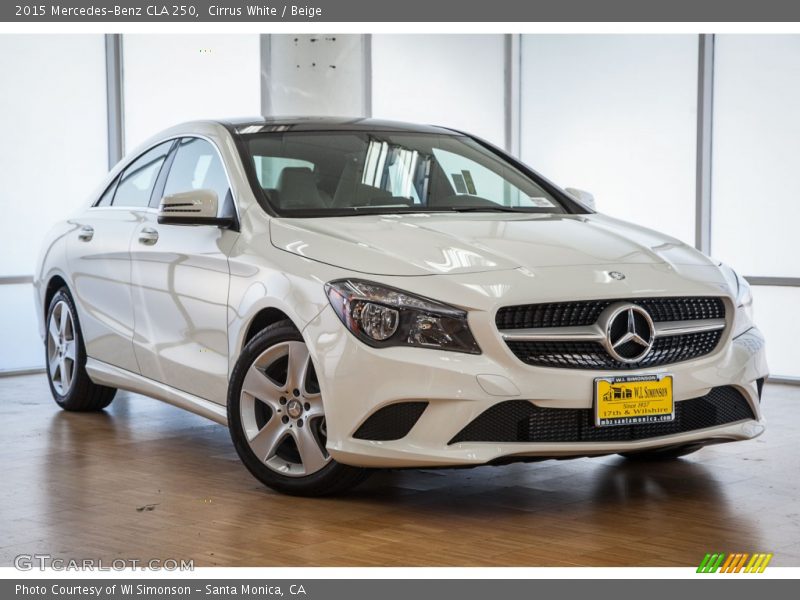 Cirrus White / Beige 2015 Mercedes-Benz CLA 250