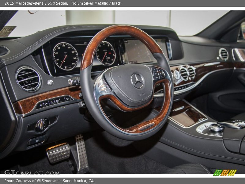 Iridium Silver Metallic / Black 2015 Mercedes-Benz S 550 Sedan