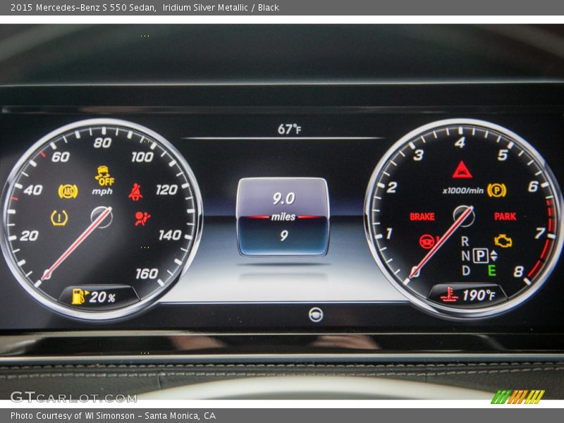 Iridium Silver Metallic / Black 2015 Mercedes-Benz S 550 Sedan