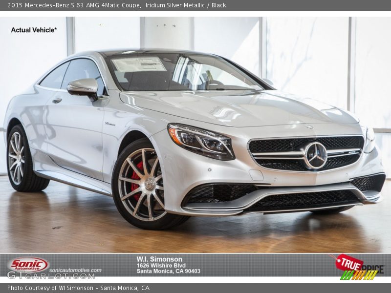 Iridium Silver Metallic / Black 2015 Mercedes-Benz S 63 AMG 4Matic Coupe
