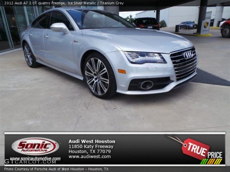 Ice Silver Metallic / Titanium Grey 2012 Audi A7 3.0T quattro Prestige