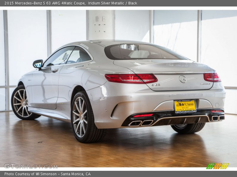 Iridium Silver Metallic / Black 2015 Mercedes-Benz S 63 AMG 4Matic Coupe