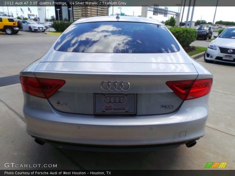 Ice Silver Metallic / Titanium Grey 2012 Audi A7 3.0T quattro Prestige