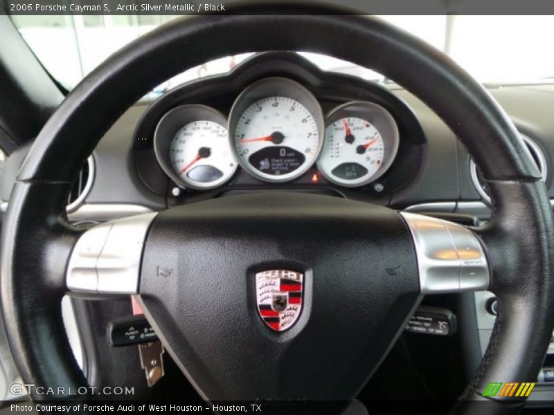 Arctic Silver Metallic / Black 2006 Porsche Cayman S