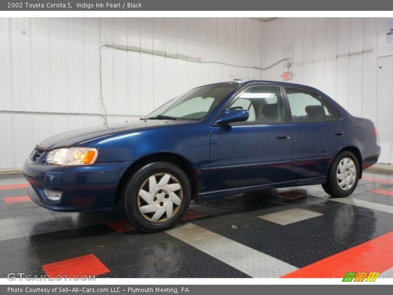 Indigo Ink Pearl / Black 2002 Toyota Corolla S