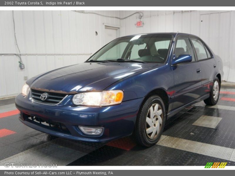 Indigo Ink Pearl / Black 2002 Toyota Corolla S