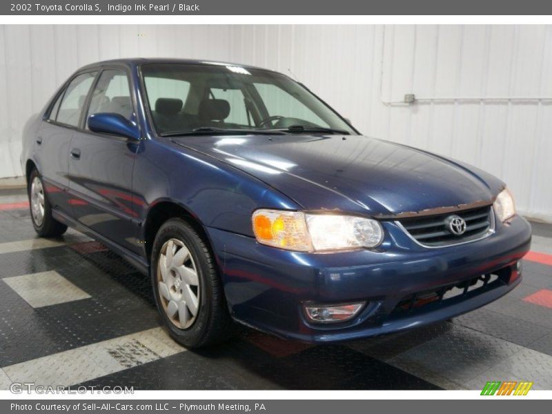Indigo Ink Pearl / Black 2002 Toyota Corolla S