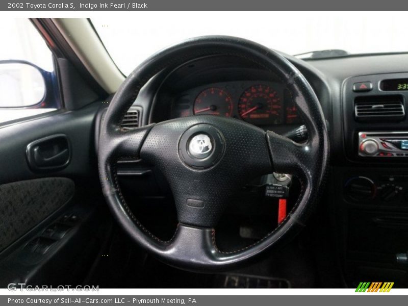 Indigo Ink Pearl / Black 2002 Toyota Corolla S