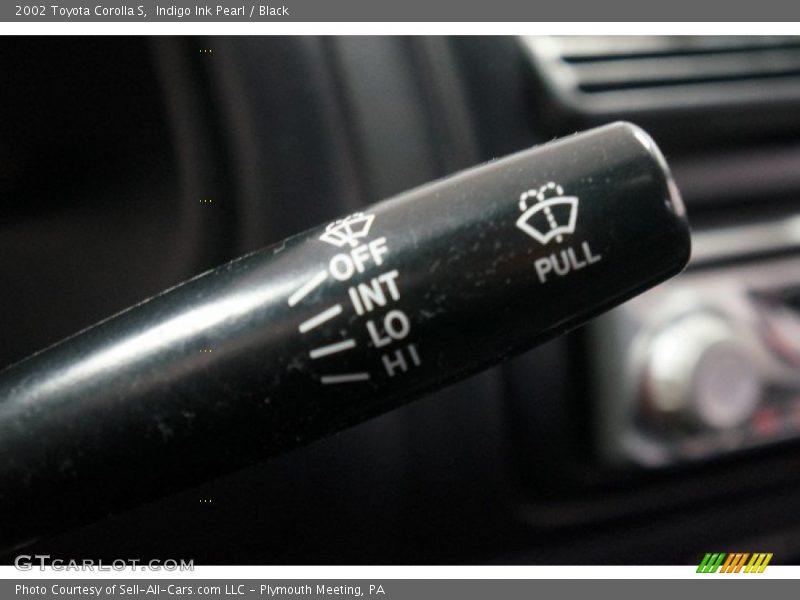 Indigo Ink Pearl / Black 2002 Toyota Corolla S