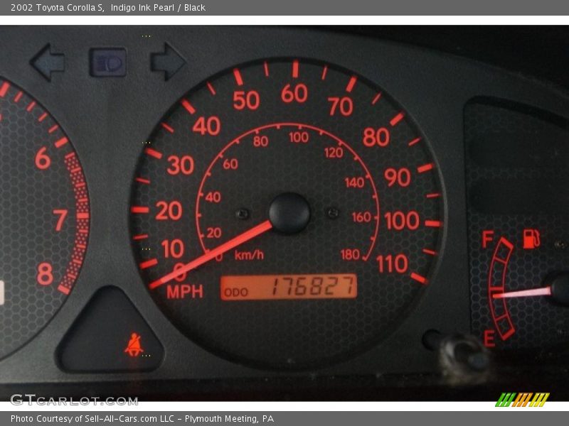 Indigo Ink Pearl / Black 2002 Toyota Corolla S
