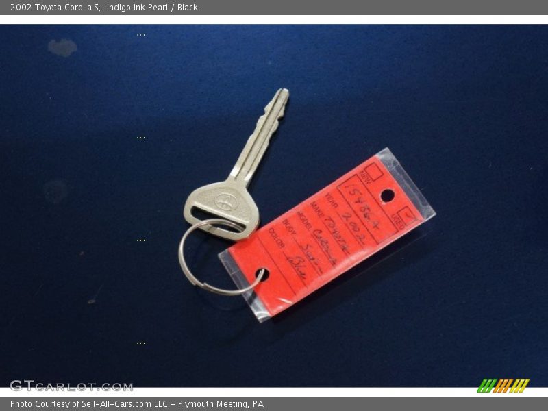 Indigo Ink Pearl / Black 2002 Toyota Corolla S
