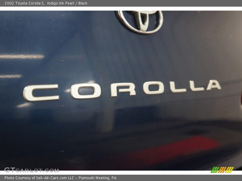 Indigo Ink Pearl / Black 2002 Toyota Corolla S