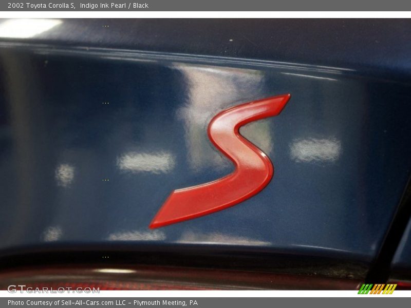 Indigo Ink Pearl / Black 2002 Toyota Corolla S