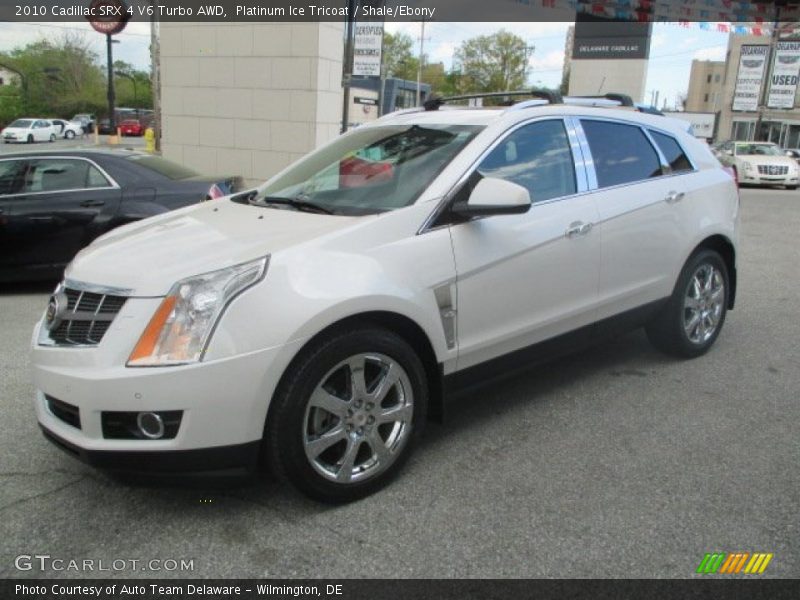 Platinum Ice Tricoat / Shale/Ebony 2010 Cadillac SRX 4 V6 Turbo AWD