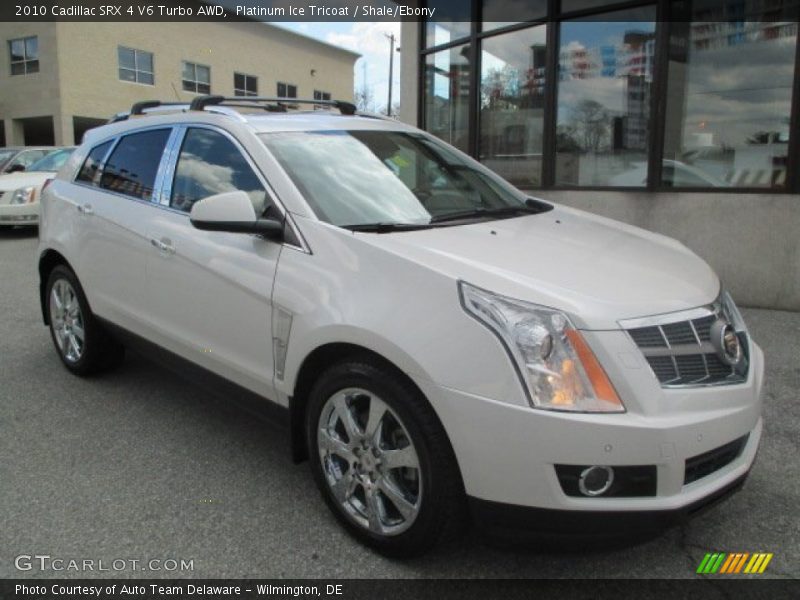 Platinum Ice Tricoat / Shale/Ebony 2010 Cadillac SRX 4 V6 Turbo AWD