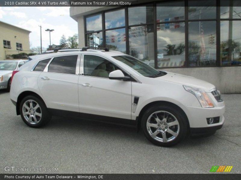 Platinum Ice Tricoat / Shale/Ebony 2010 Cadillac SRX 4 V6 Turbo AWD