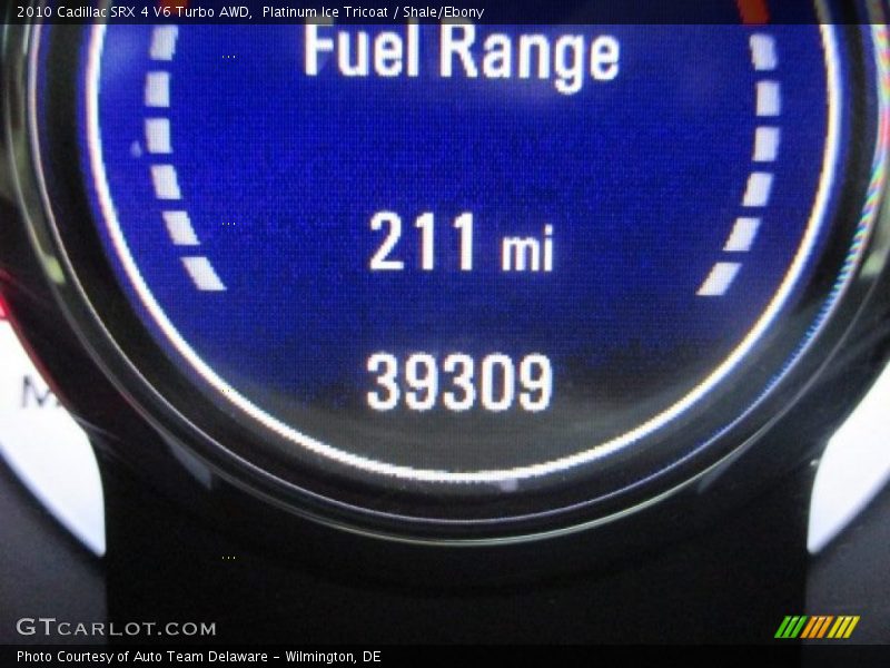 Platinum Ice Tricoat / Shale/Ebony 2010 Cadillac SRX 4 V6 Turbo AWD