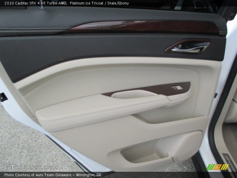 Platinum Ice Tricoat / Shale/Ebony 2010 Cadillac SRX 4 V6 Turbo AWD