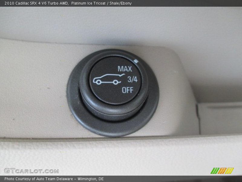 Platinum Ice Tricoat / Shale/Ebony 2010 Cadillac SRX 4 V6 Turbo AWD