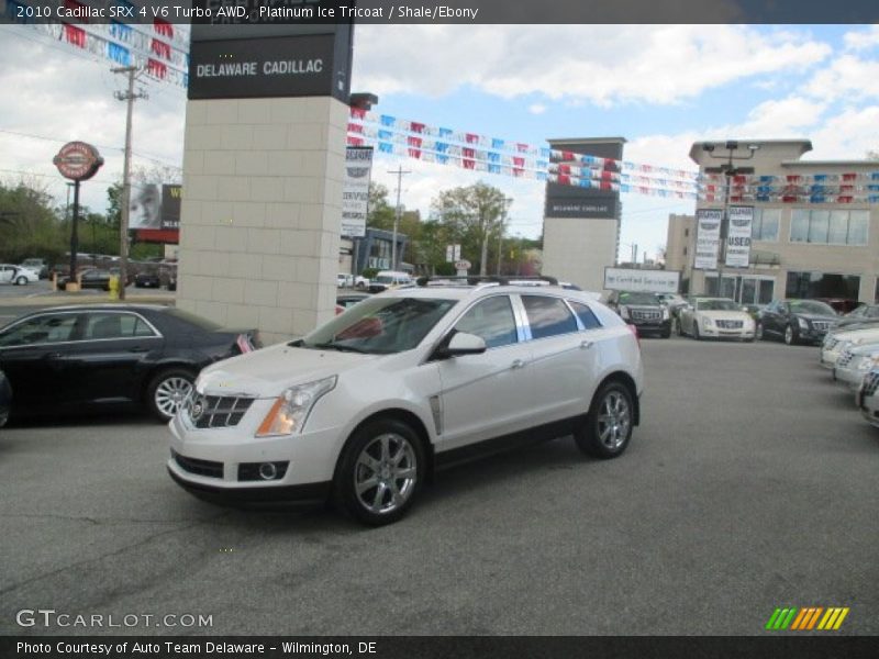 Platinum Ice Tricoat / Shale/Ebony 2010 Cadillac SRX 4 V6 Turbo AWD