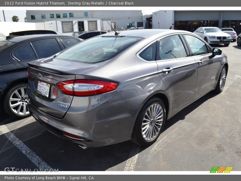 Sterling Gray Metallic / Charcoal Black 2013 Ford Fusion Hybrid Titanium