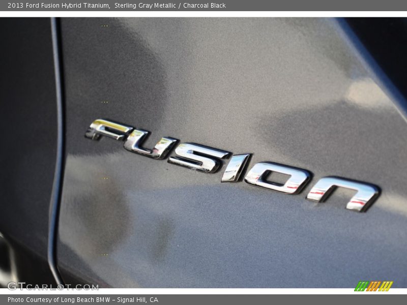 Sterling Gray Metallic / Charcoal Black 2013 Ford Fusion Hybrid Titanium