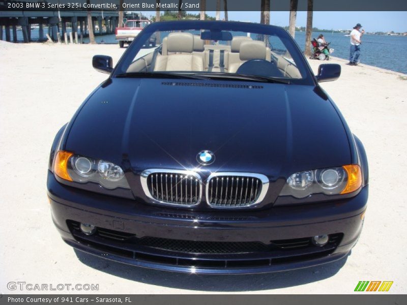 Orient Blue Metallic / Sand 2003 BMW 3 Series 325i Convertible