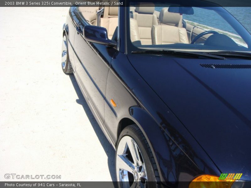 Orient Blue Metallic / Sand 2003 BMW 3 Series 325i Convertible