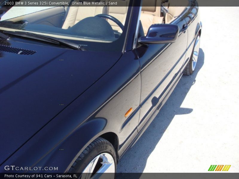 Orient Blue Metallic / Sand 2003 BMW 3 Series 325i Convertible