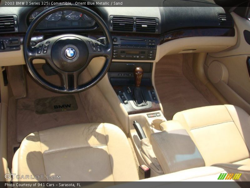 Orient Blue Metallic / Sand 2003 BMW 3 Series 325i Convertible