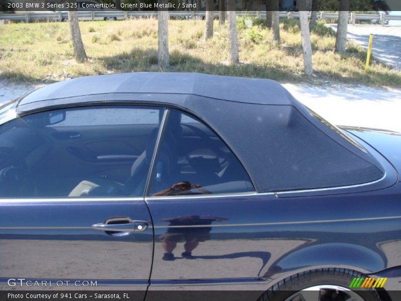 Orient Blue Metallic / Sand 2003 BMW 3 Series 325i Convertible