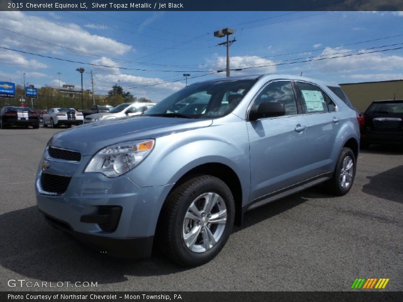 Silver Topaz Metallic / Jet Black 2015 Chevrolet Equinox LS