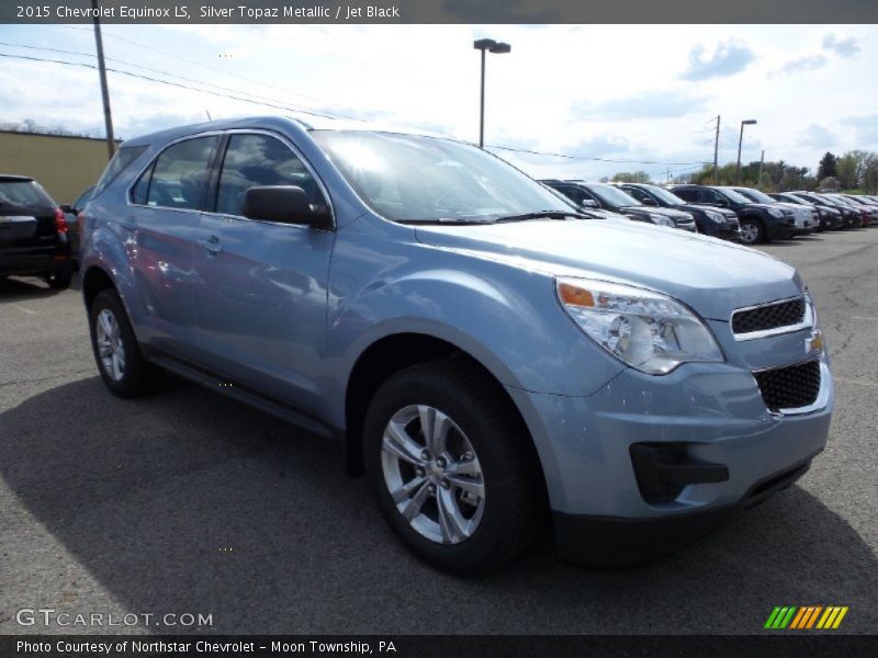 Silver Topaz Metallic / Jet Black 2015 Chevrolet Equinox LS
