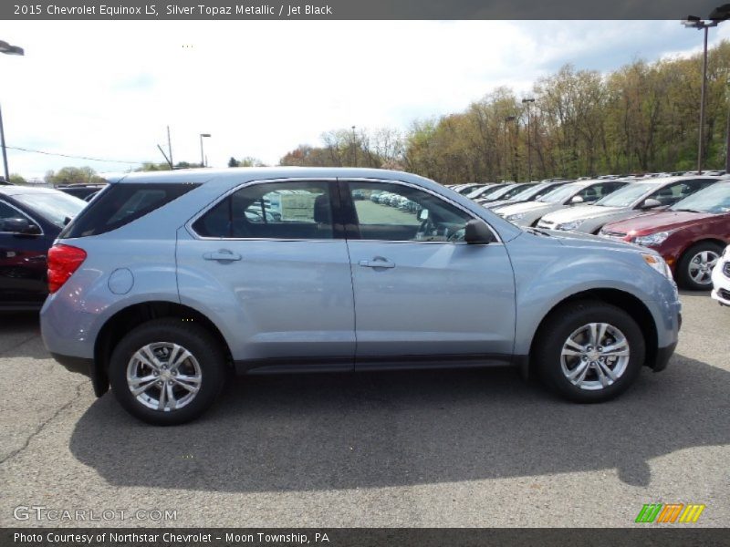 Silver Topaz Metallic / Jet Black 2015 Chevrolet Equinox LS