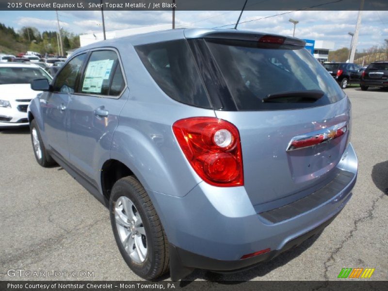 Silver Topaz Metallic / Jet Black 2015 Chevrolet Equinox LS