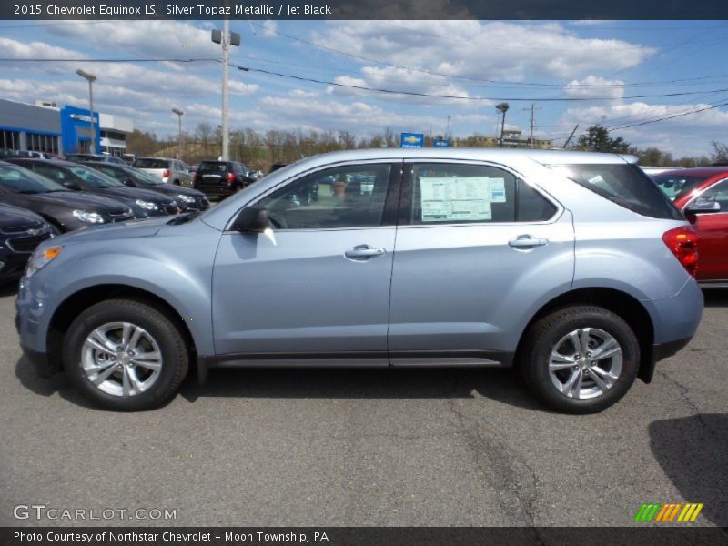 Silver Topaz Metallic / Jet Black 2015 Chevrolet Equinox LS