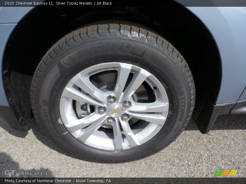 Silver Topaz Metallic / Jet Black 2015 Chevrolet Equinox LS