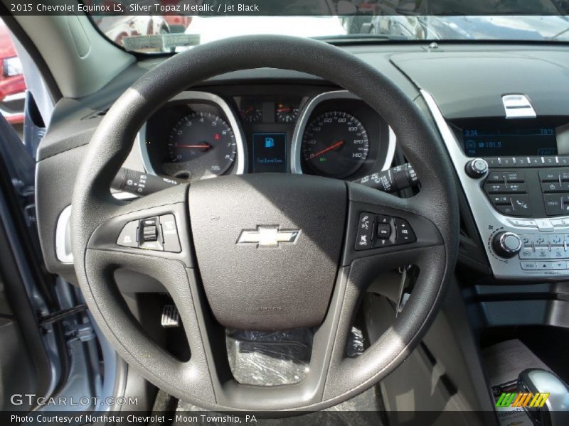 Silver Topaz Metallic / Jet Black 2015 Chevrolet Equinox LS