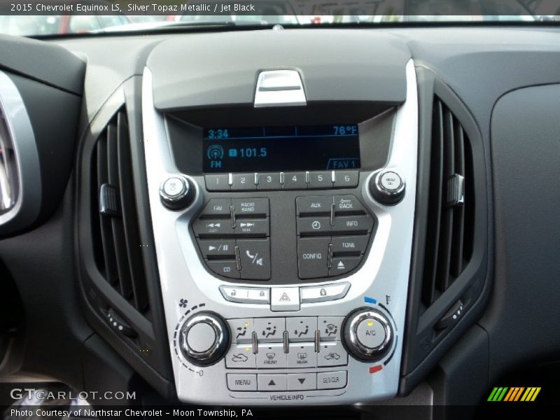 Silver Topaz Metallic / Jet Black 2015 Chevrolet Equinox LS